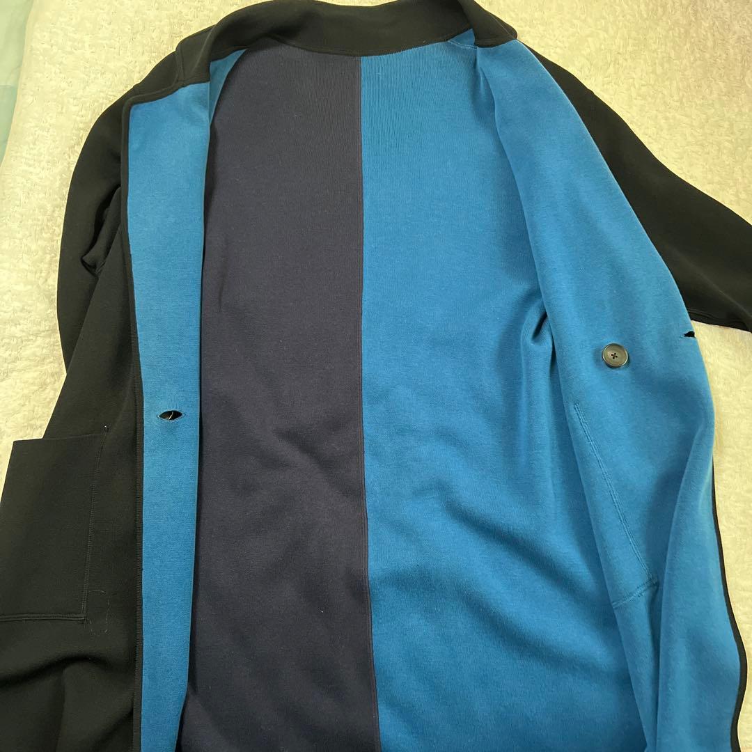 体型カバー効果❣️値下げしましたポールスミス ニットバイカラー リバーシブルコート