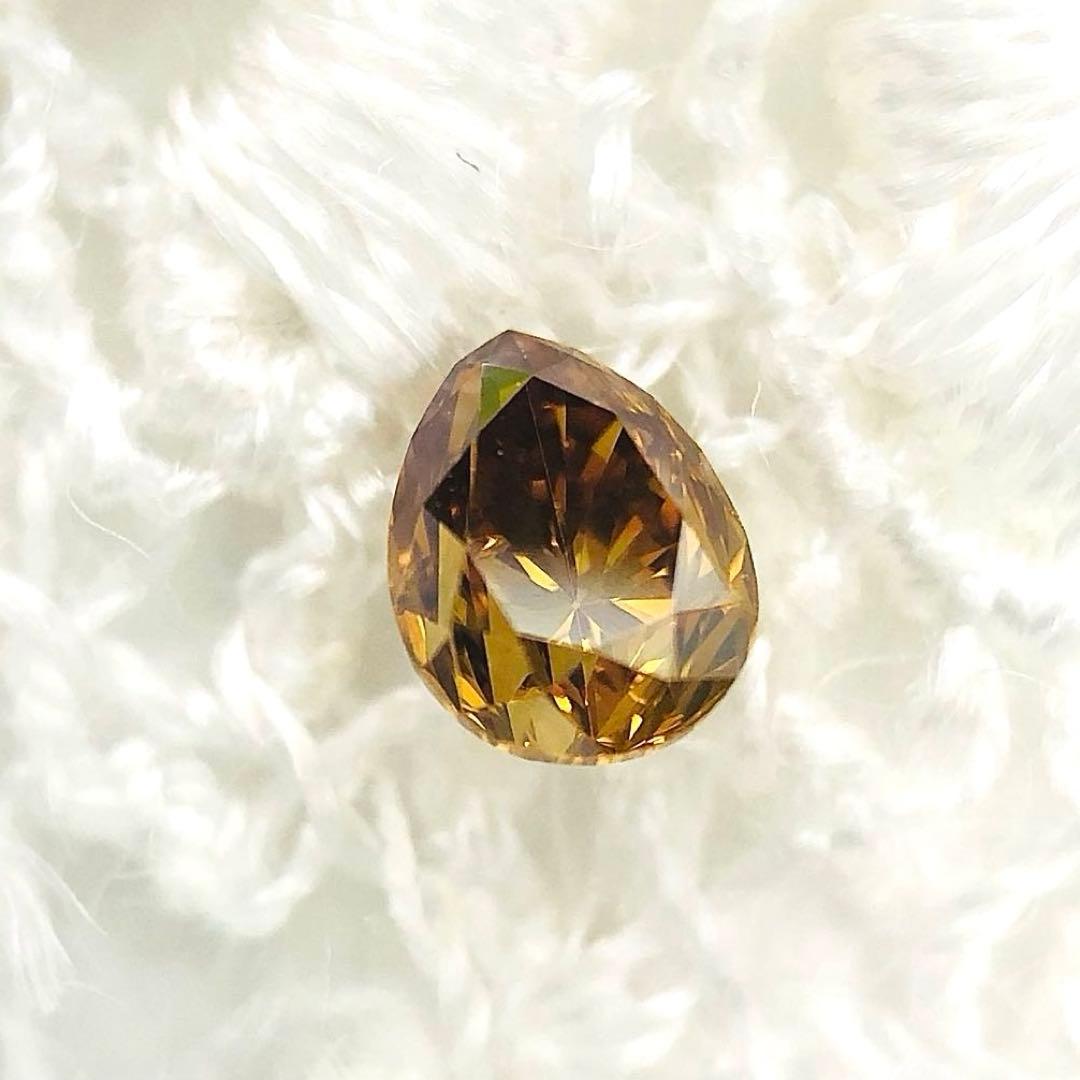 アクセサリー 0.259ct F.D.Brownish Yellow Orange SI-2