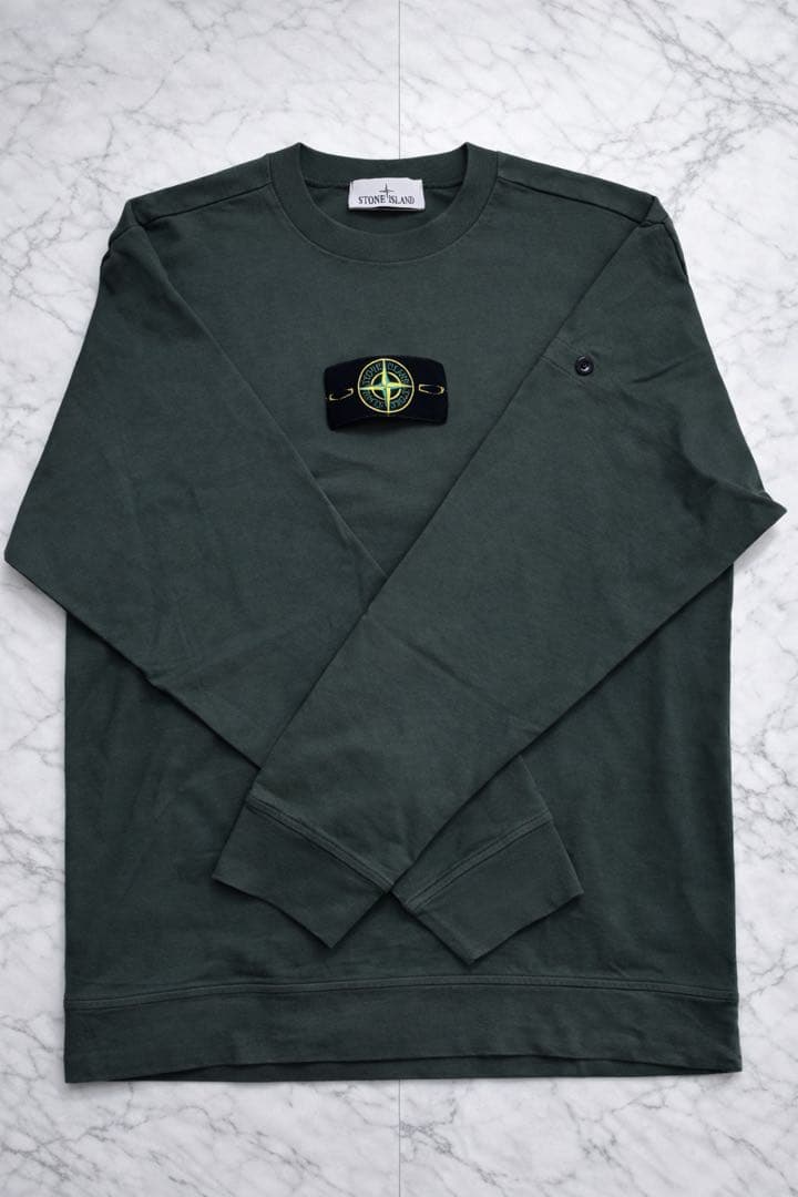 Stone  スウェット カーキ