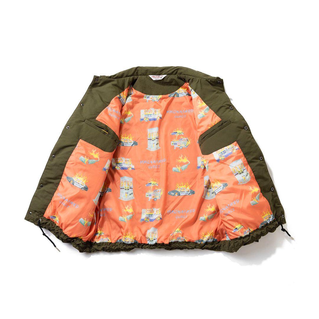 CLUCT オリーブ ボタン付きジャケット XLサイズ