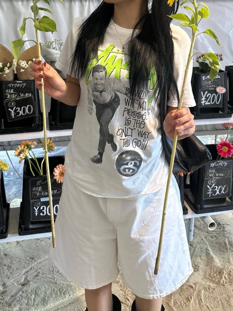 『ボブ』stussy半袖tシャツS ロゴ入り