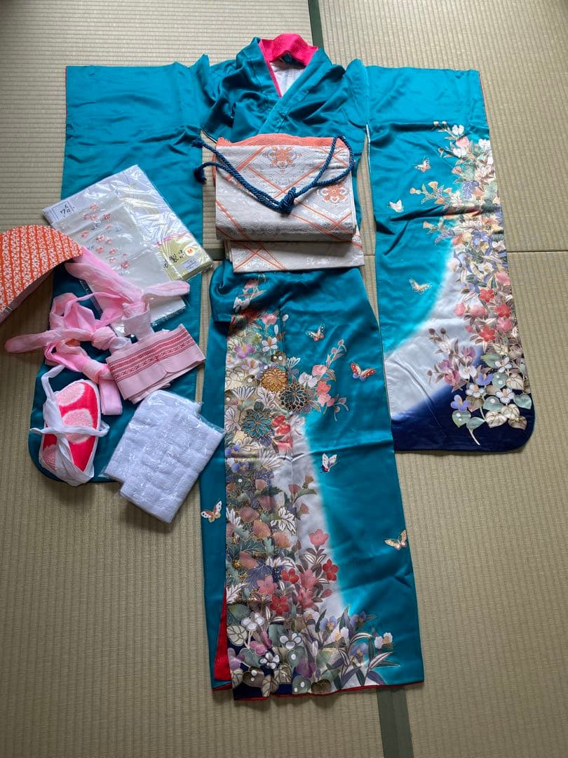 【振袖フルセット】　振袖　袋帯　フルセット　袴　謝恩会