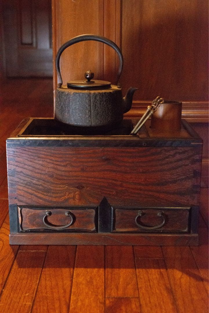 骨董○鉄瓶○銅蓋 | 大正昭和-20世紀頃 | 鉄製 | 茶器【美術】【中古】