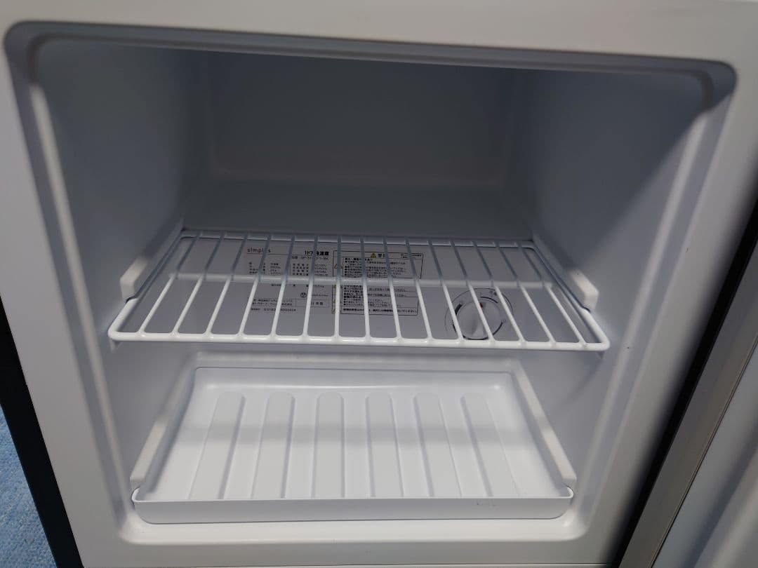 simplus 冷蔵庫1ドア 右開き ノンフロン ガラス仕切り棚 冷蔵切替可