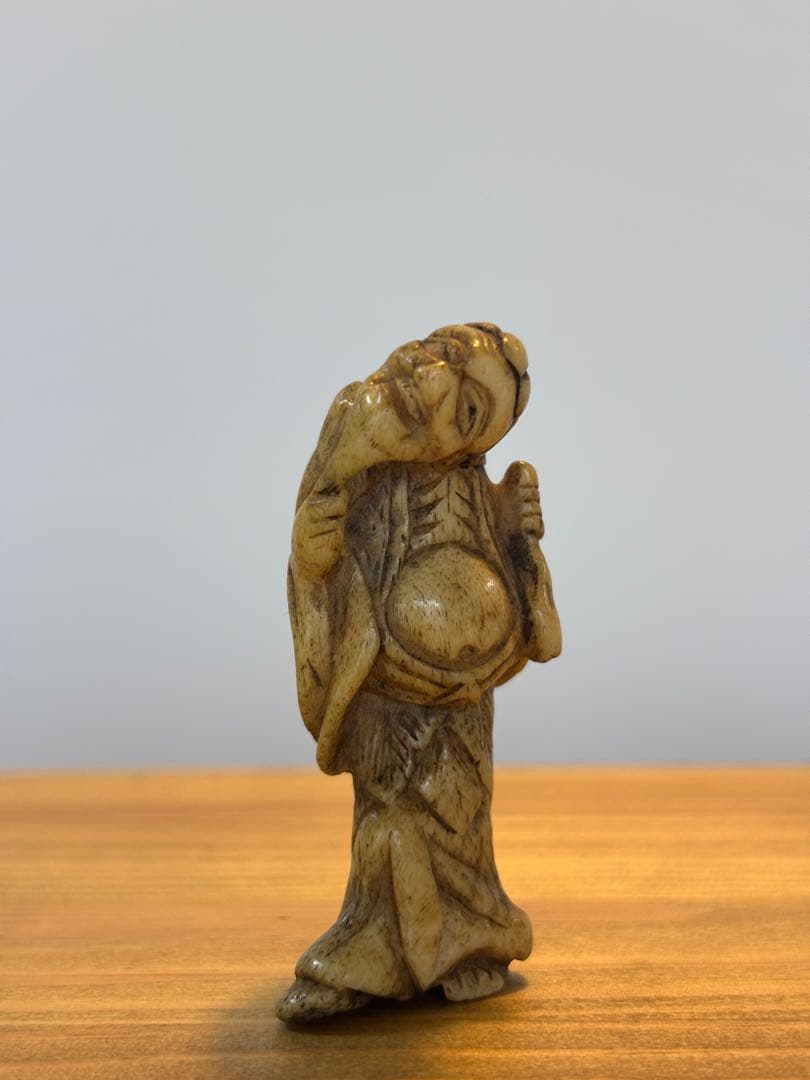 【希少】江戸時代〜明治時代　根付 仙人　アンティーク　印籠