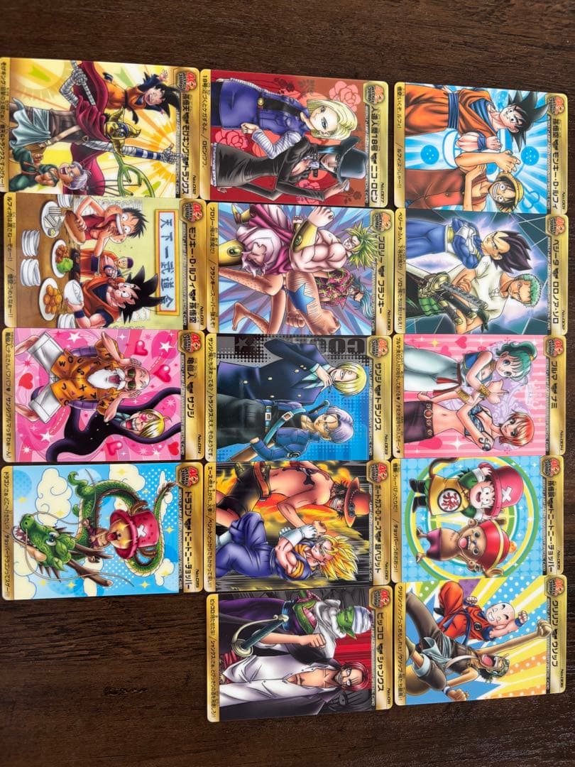 t*o様 ドラゴンボール×ワンピース40周年コラボカード セット