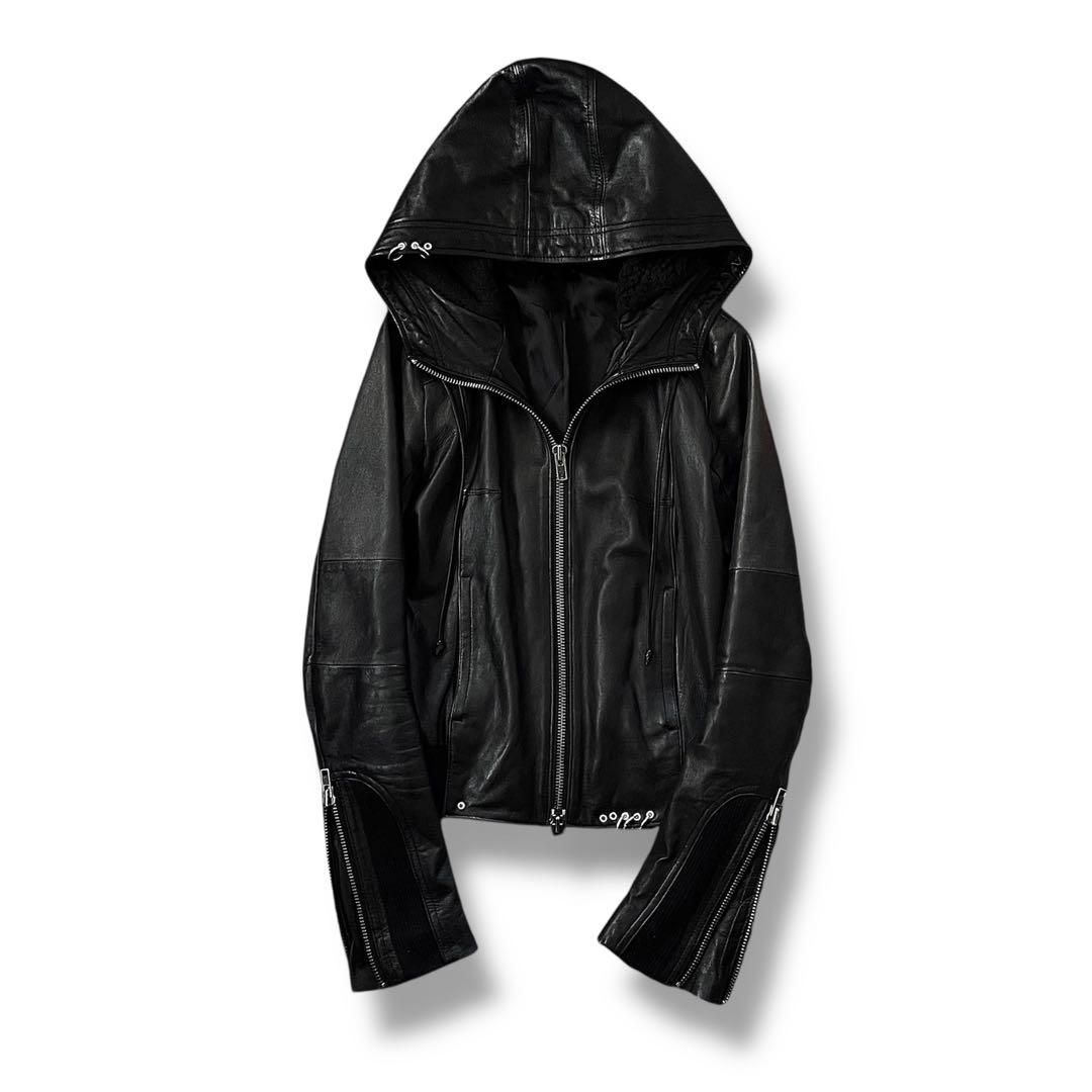 ジャケット・アウター 00s BOA HOODED CUSTOM LEATHEAR JACKET