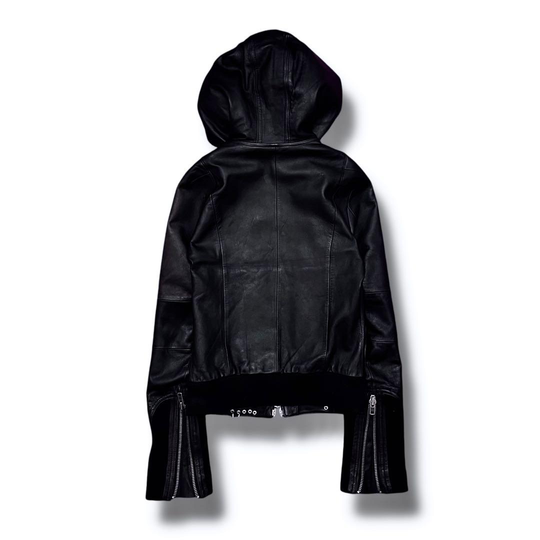 ジャケット・アウター 00s BOA HOODED CUSTOM LEATHEAR JACKET