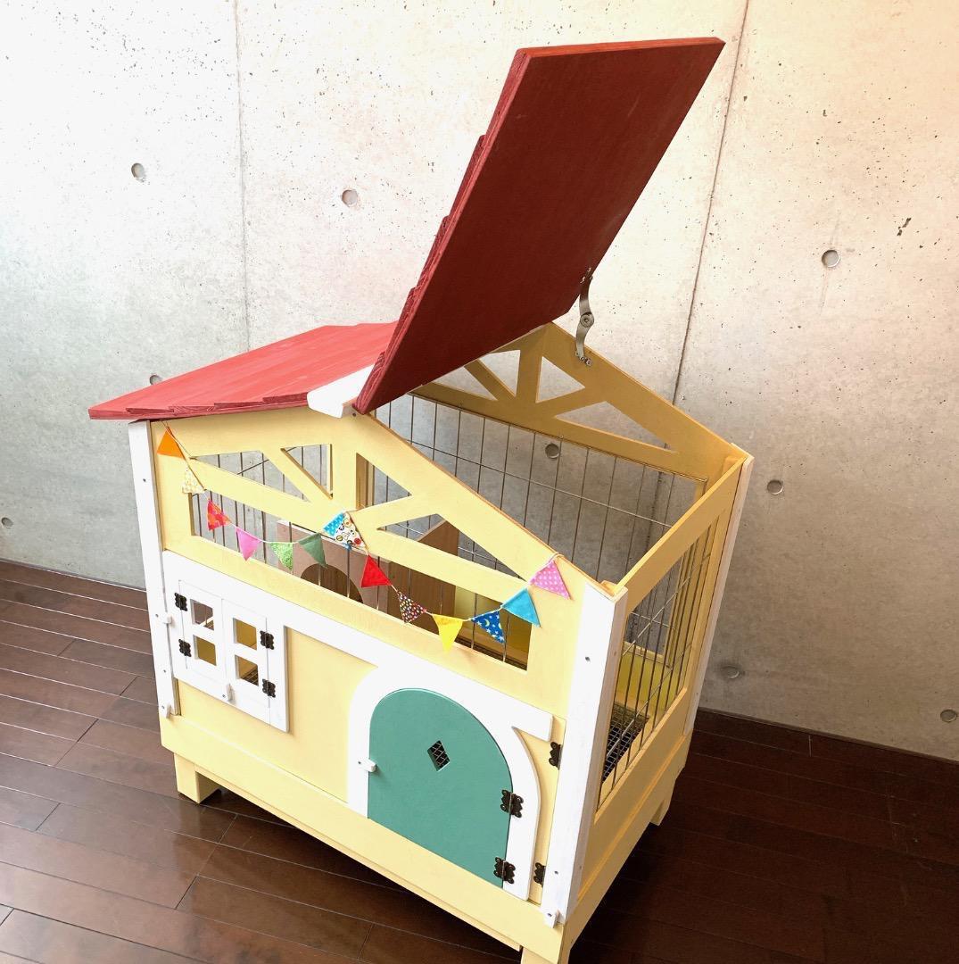 ＊訳あり激安【もちつき】壱番館　北欧デザインペットハウス　うさぎ用ケージ　可愛い