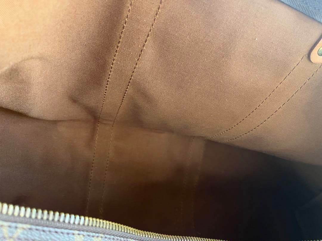 ルイヴィトン　旅行カバン　ボストンバック　キーポル　モノグラム　レトロ　総柄