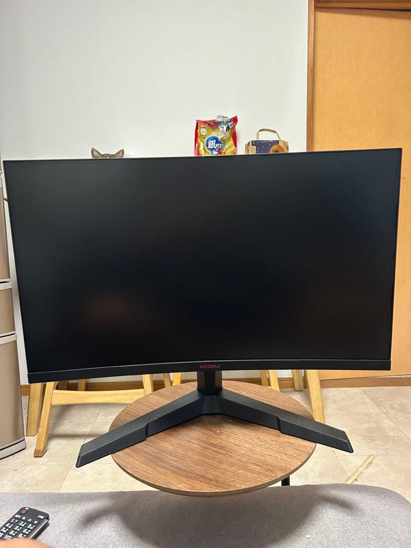 Koorui 湾曲ゲーミングモニター165hz本体美品 箱あり
