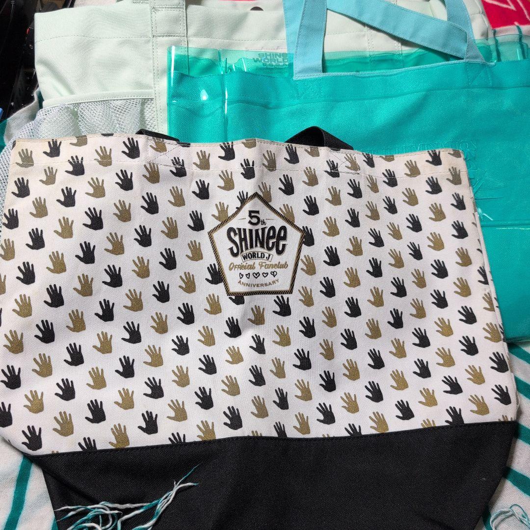 SHINee 公式グッズ＆ツアー（swⅥ、Ⅶ）SWJ5周年トートバッグ４点セット