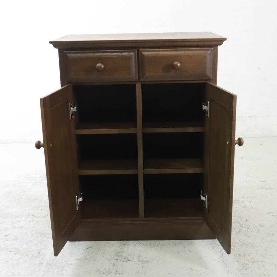 起立木工 ポルタ キャビネット 65B ナラ材無垢 電話台 FAX台 老舗高級