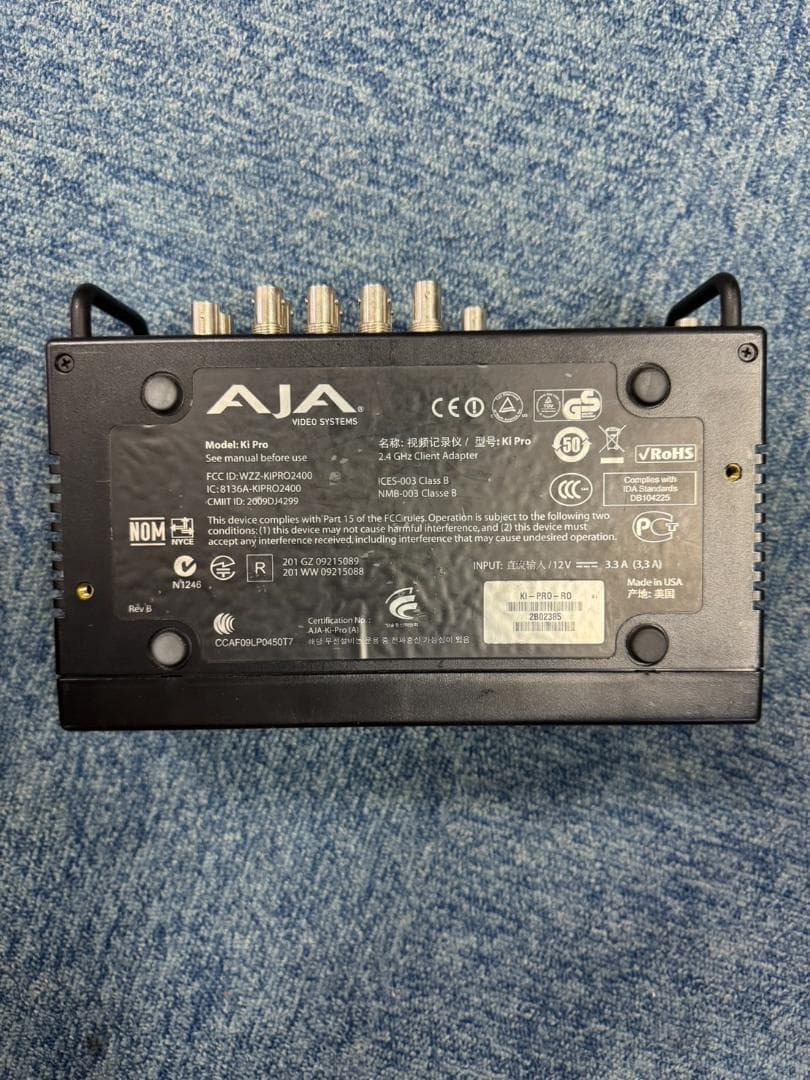 AJA Ki Pro ビデオ録画・再生機器