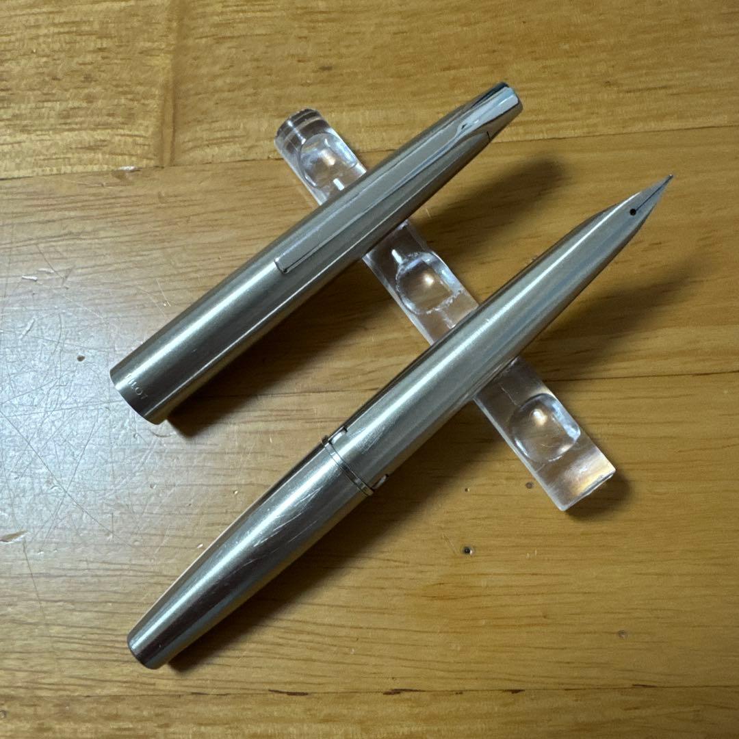 廃盤 PILOT パイロット Myu ミュー 万年筆 F H681 ペン先一体型