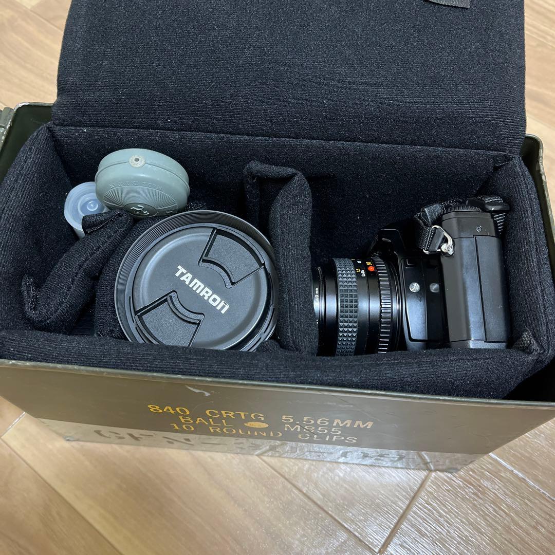 【動作確認】逆輸入ミノルタX-370N 35mm一眼レフタムロン71A望遠レンズ