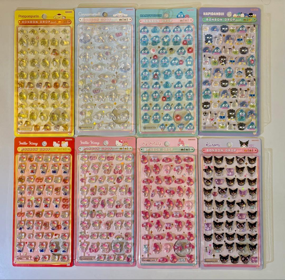 ボンボンドロップシール　ミニ　サンリオ　コンプリートセット