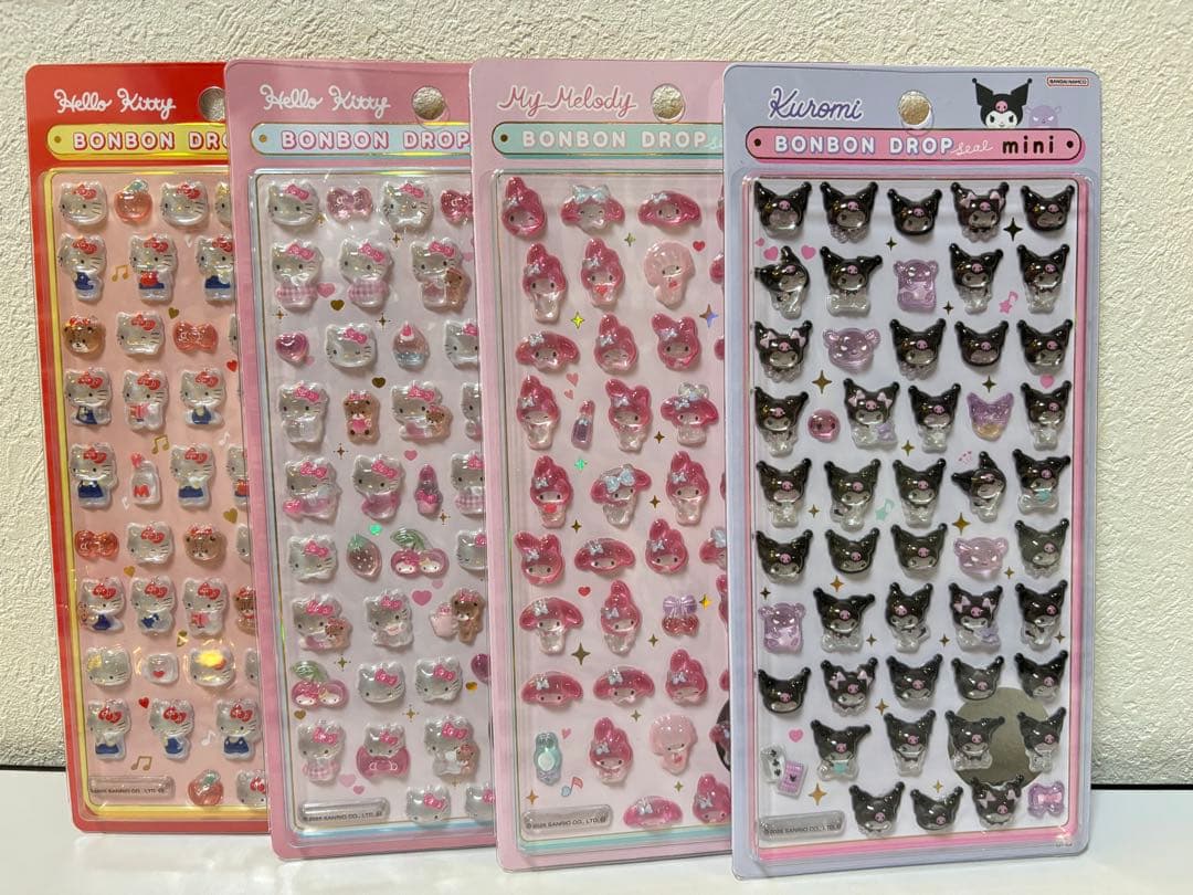【正規品】ボンボンドロップシール　ミニ　サンリオ　全8種コンプリートセット
