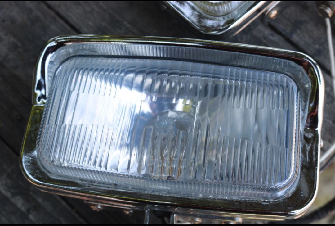 スクエア　ヘッドライト　2連　チョッパースタイル　カスタムバイク　単品でもOK