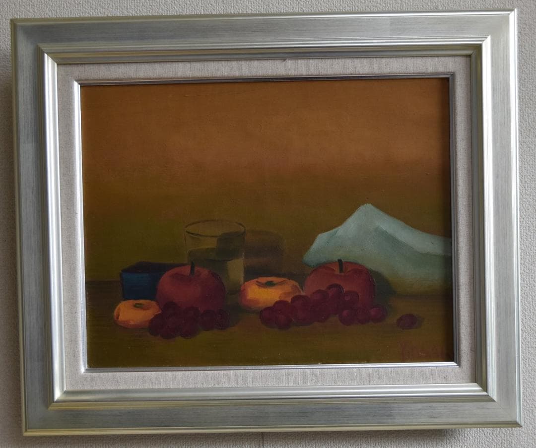 真作保証・理髪師の画家　大正～昭和期　岩井弥一郎　肉筆作品・静物画