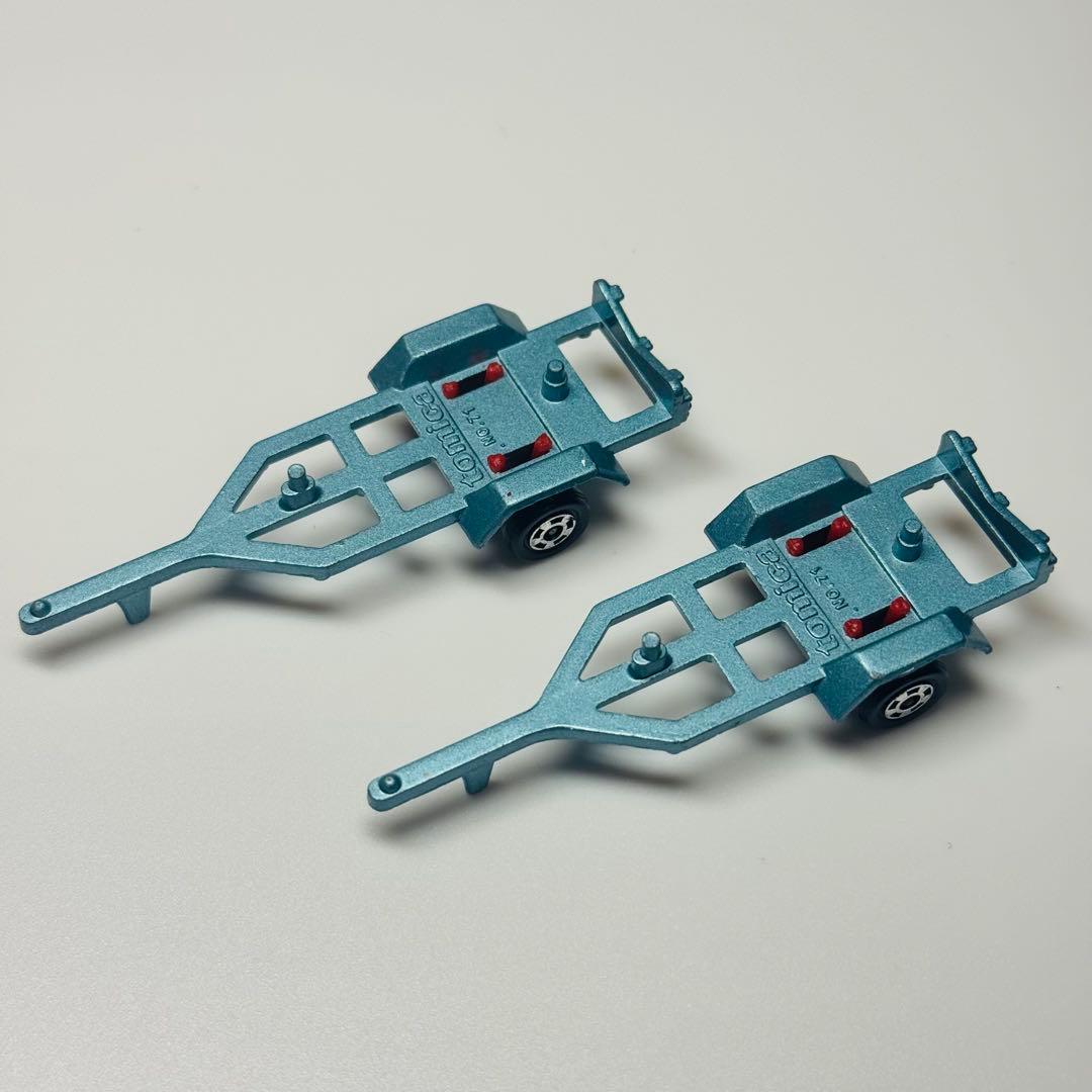 【日本製】希少！ レア！ トミカ ヤマハボートトレーラー白/赤