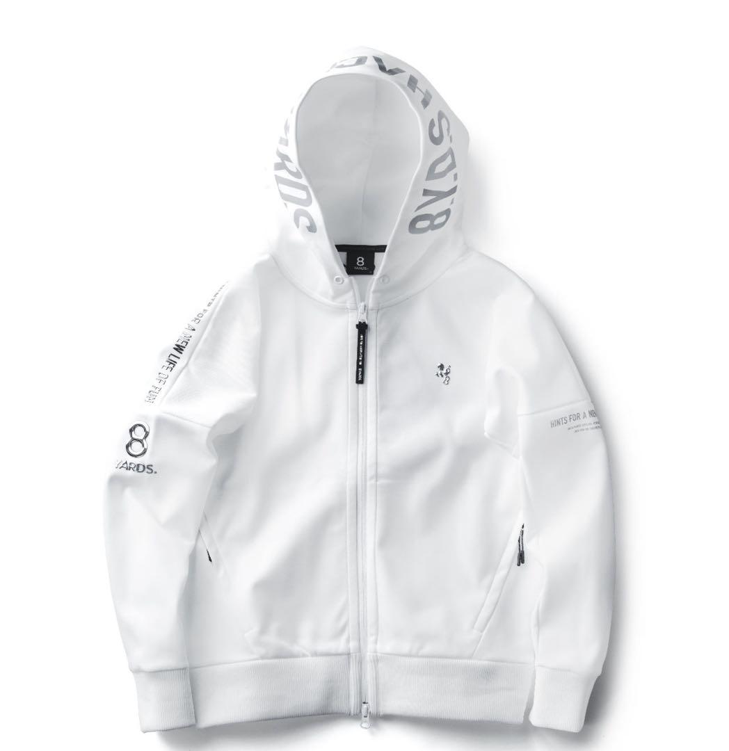 8yards 美品完売品　ホワイト　フード付きパーカー　8ヤーズ