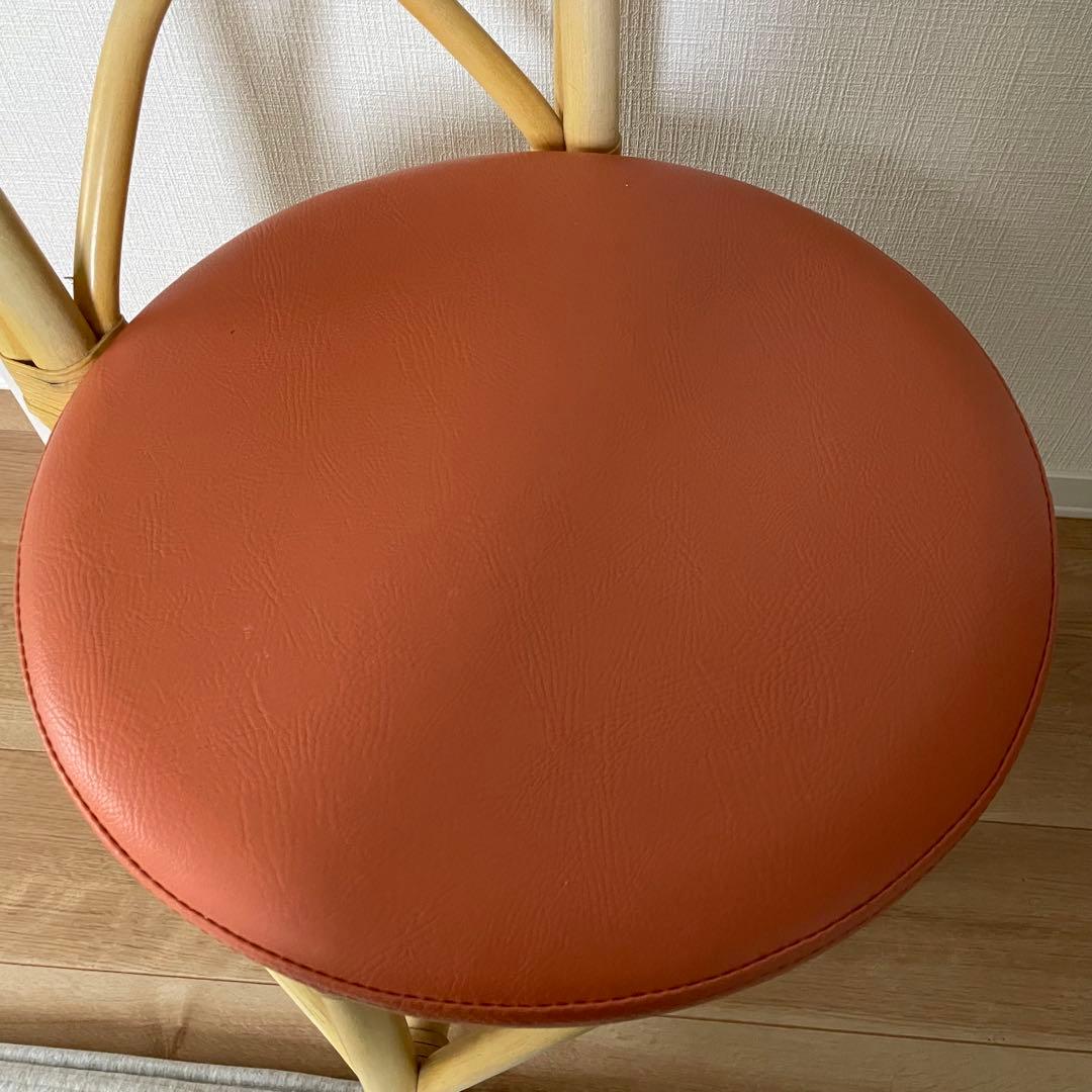 【美品】軽くて丈夫　ラタンチェア　　椅子　2脚セット