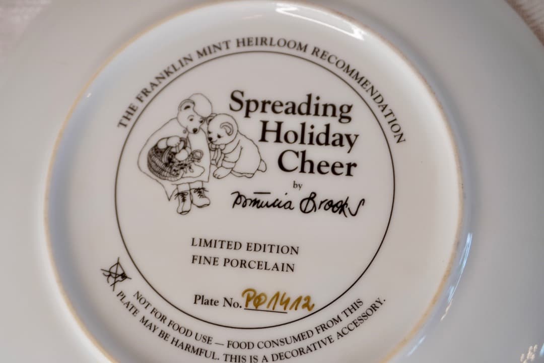 Franklin Mint テディベア 絵皿 3枚セット コレクションプレート