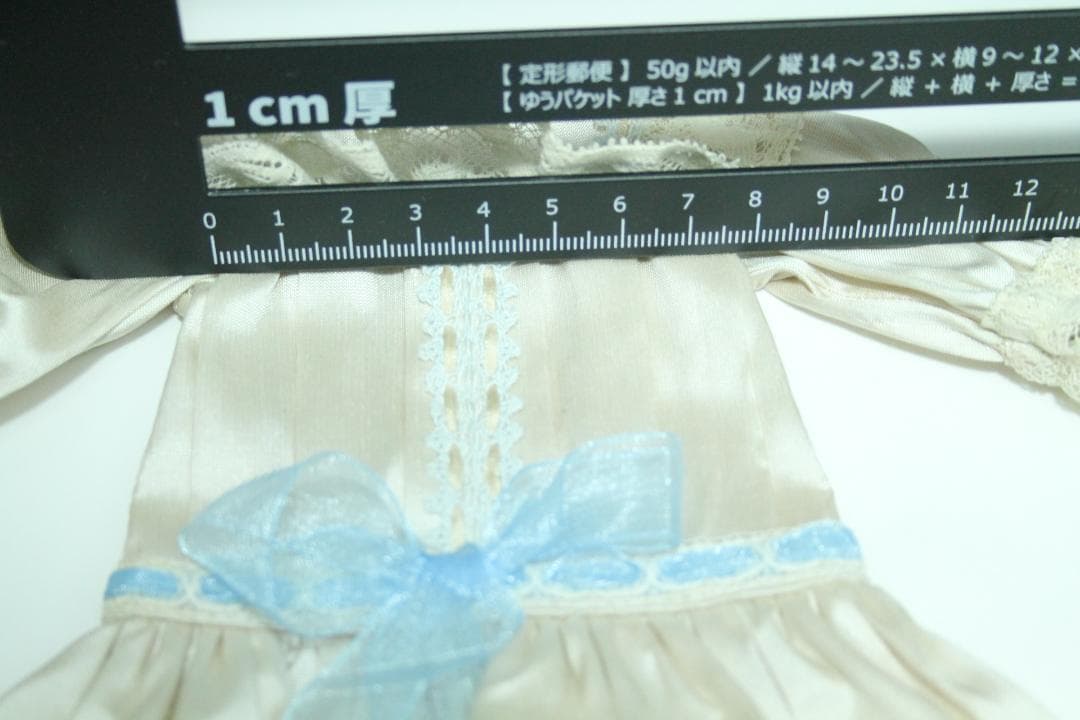◎新品◎タグ付き美品　27～28cm　ビスクドール用　シルクドレス フランス製