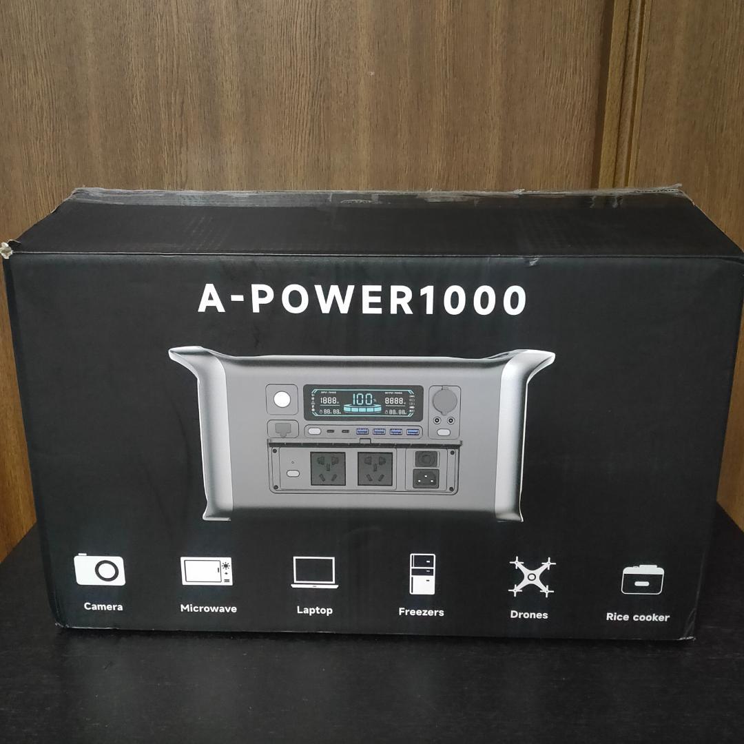 A-POWER1000　ポータブル電源 防災グッズ　アウトドア用品　キャンプ等に