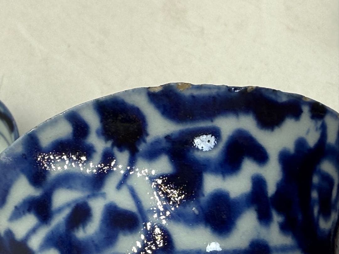 中国　清時代　染付　湯呑み5点　送料込み251112