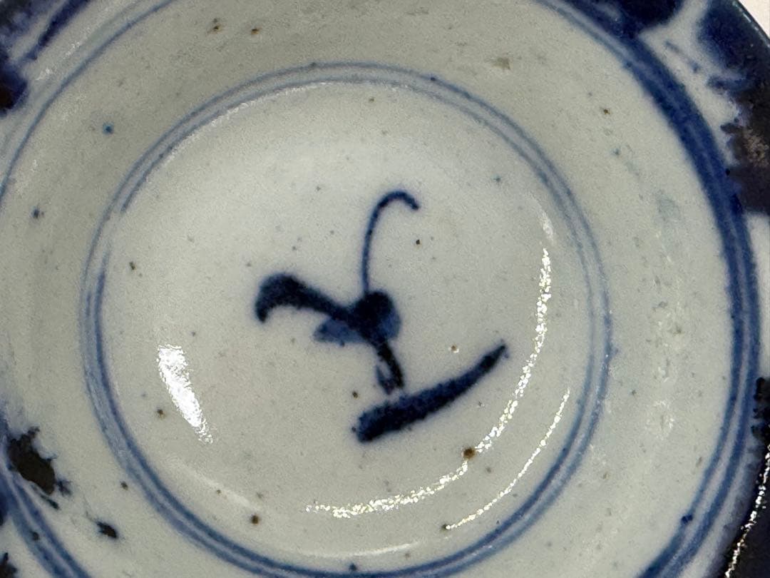 中国　清時代　染付　湯呑み5点　送料込み251112