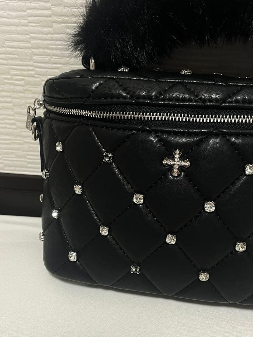 バッグ andwang Jewel classic quilting vanitybag