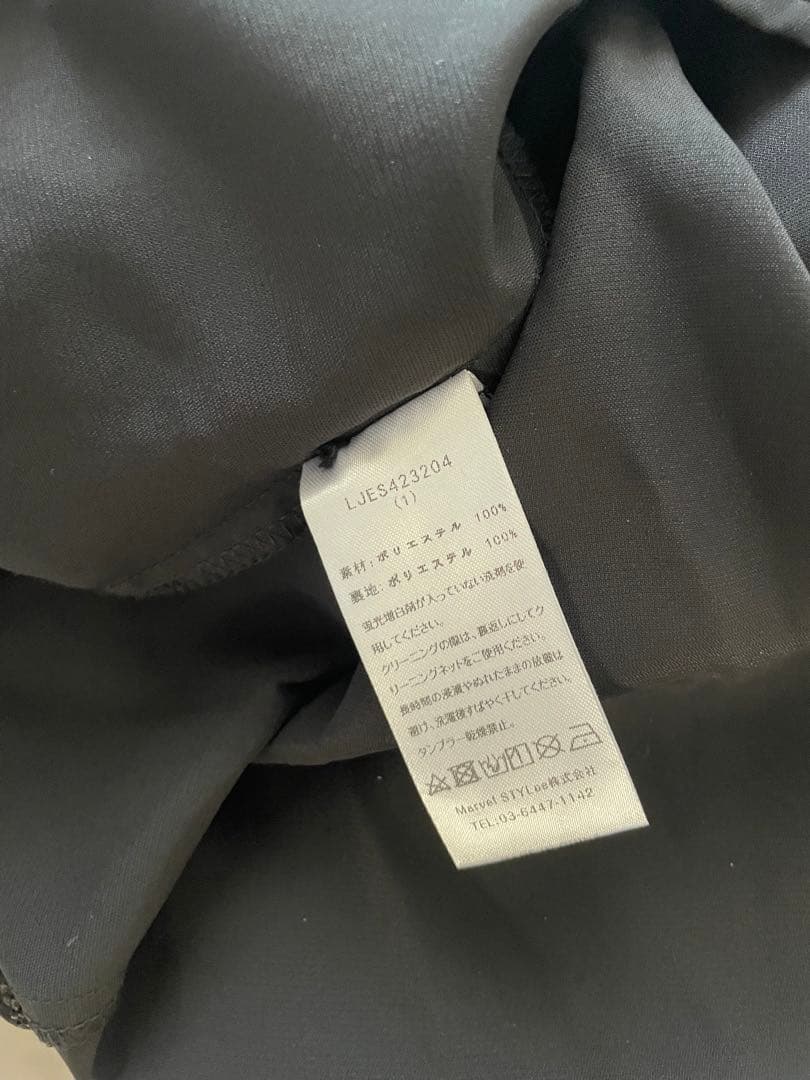 【新品】LEJA 2WAYレース花柄オフショルダーマーメイドワンピースドレス 黒