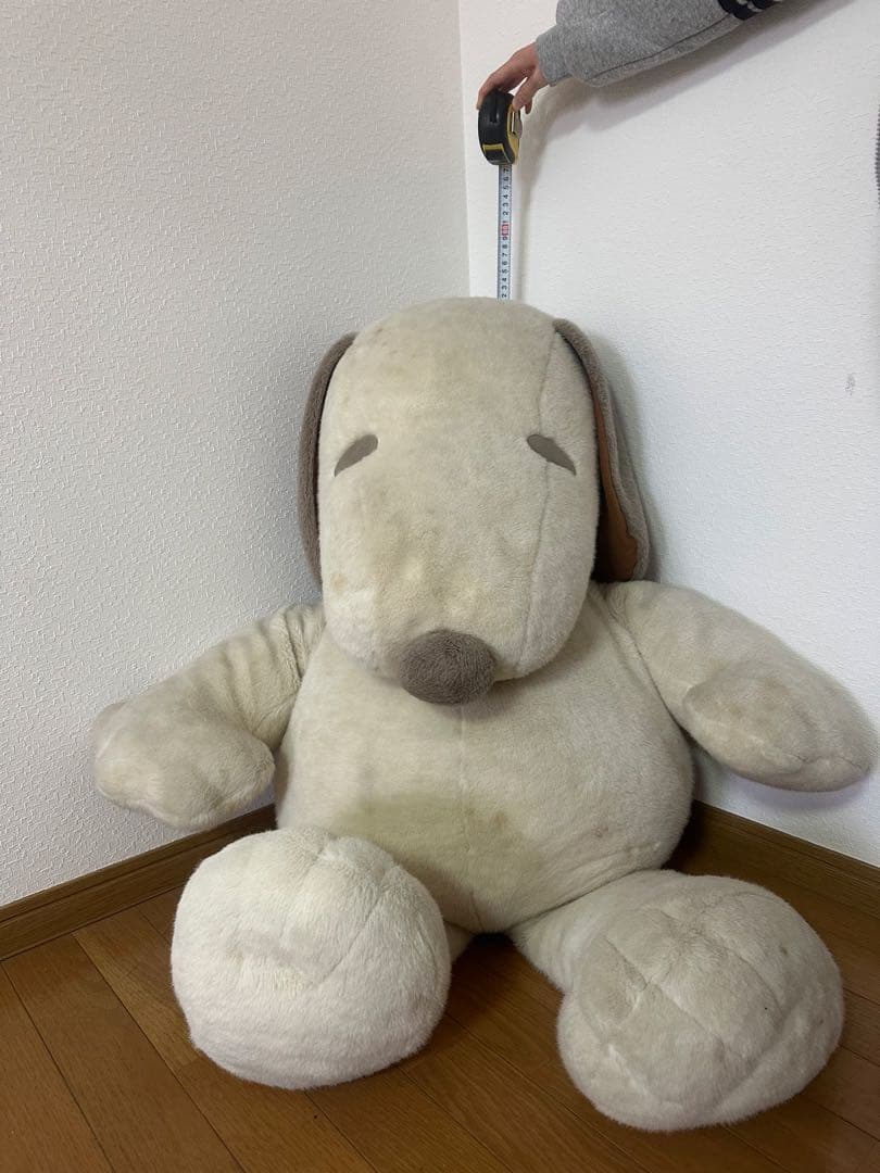 スヌーピー　ぬいぐるみ 特大　カフェオレ色　かわいい
