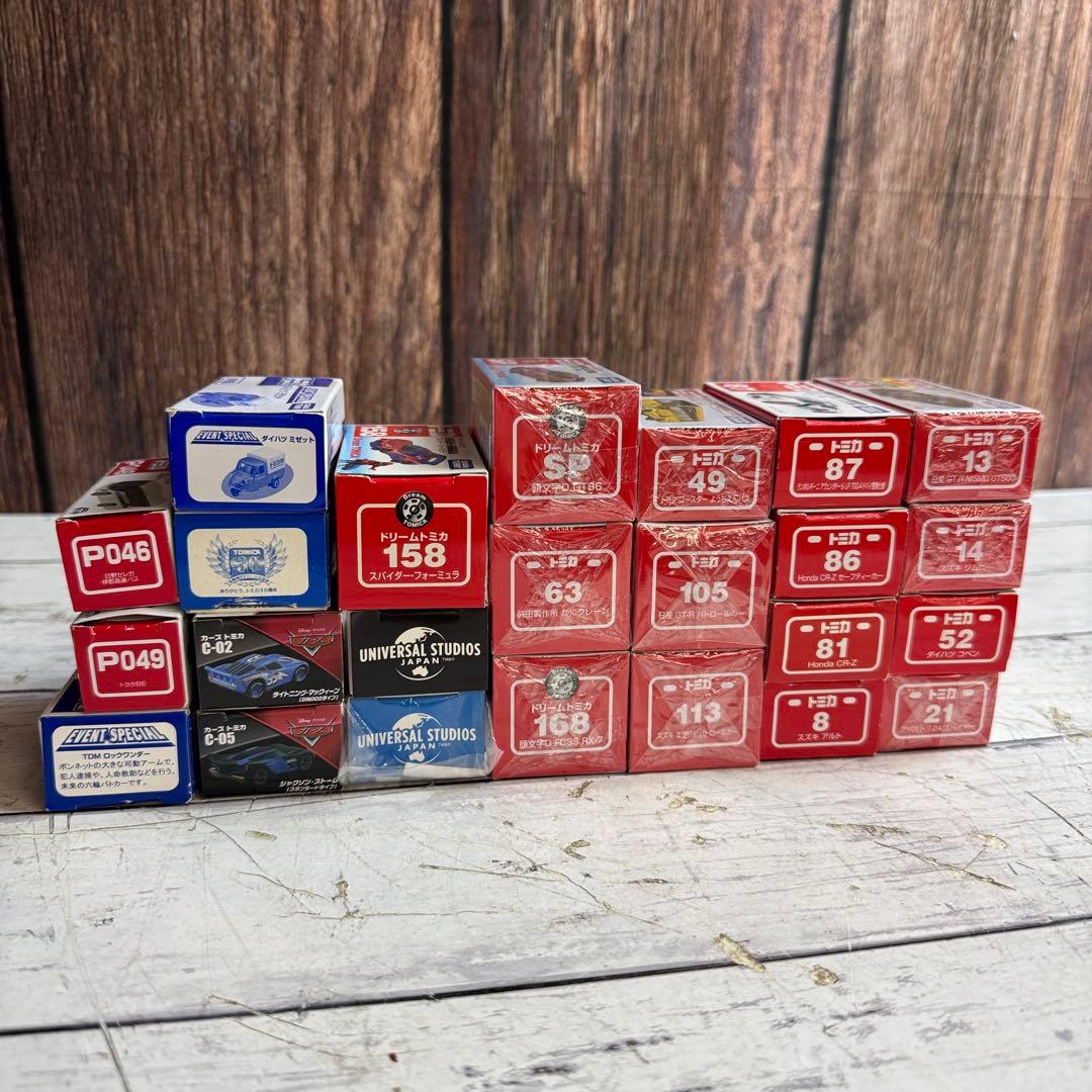 新品 トミカ まとめ カーズトミカ スパイダーマンUSJ 限定トミカ 24台
