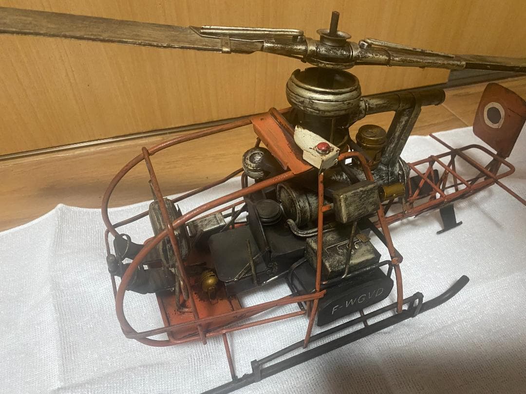 ブリキ　インディアンバイク　F-WGVD イタリアヘリ　アンティーク　2点セット