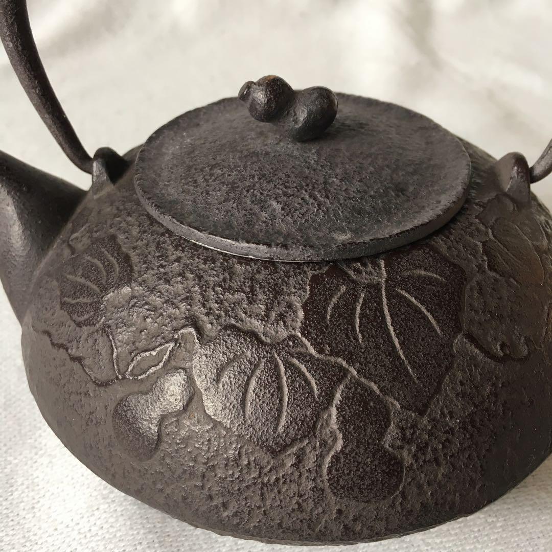及富　南部鉄器　急須　ひさご　ヴィンテージ　骨董　鉄　鉄瓶　未使用　希少色