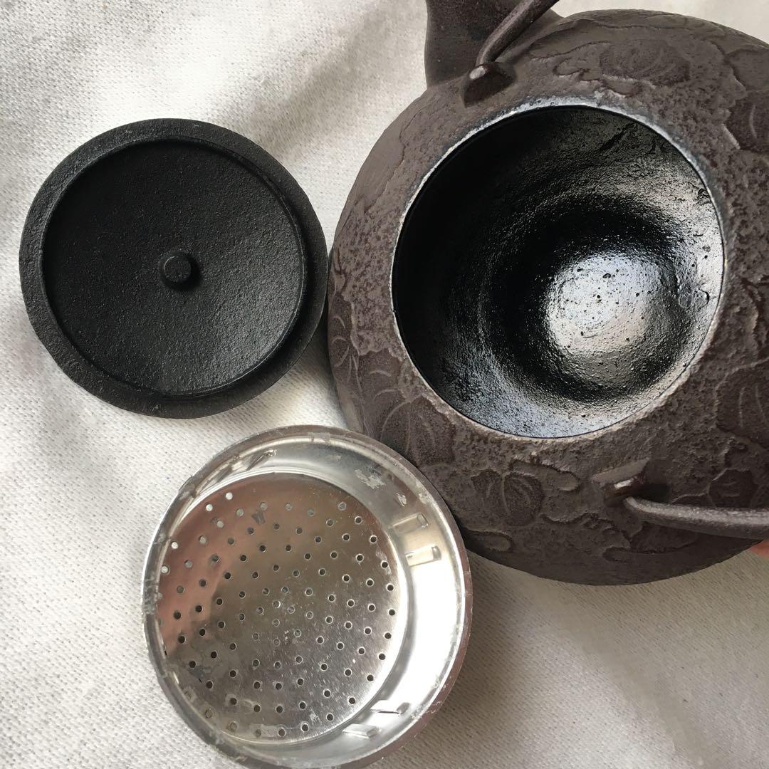 及富　南部鉄器　急須　ひさご　ヴィンテージ　骨董　鉄　鉄瓶　未使用　希少色