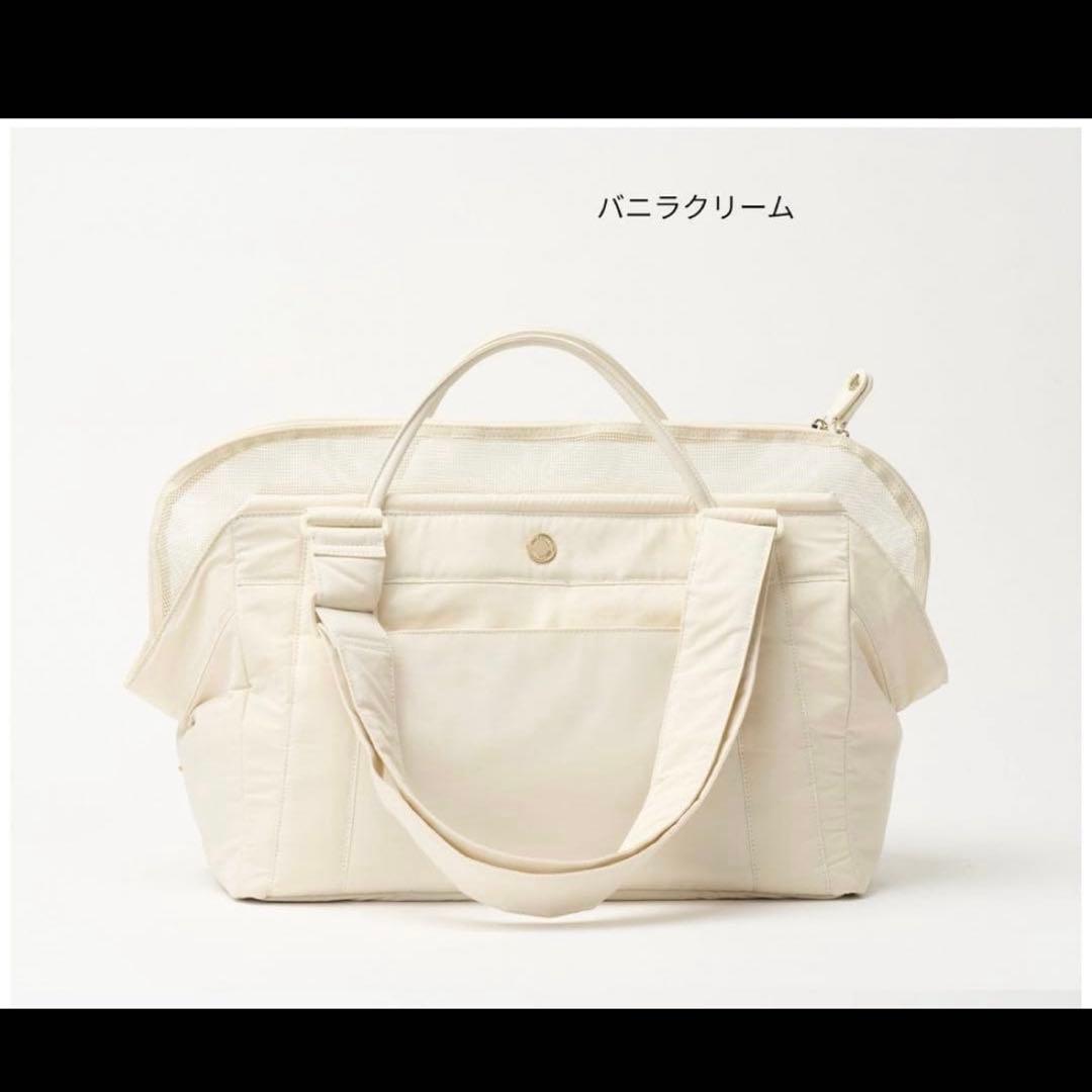 milliong コットンキャンディバッグ　バニラクリーム　Mサイズ