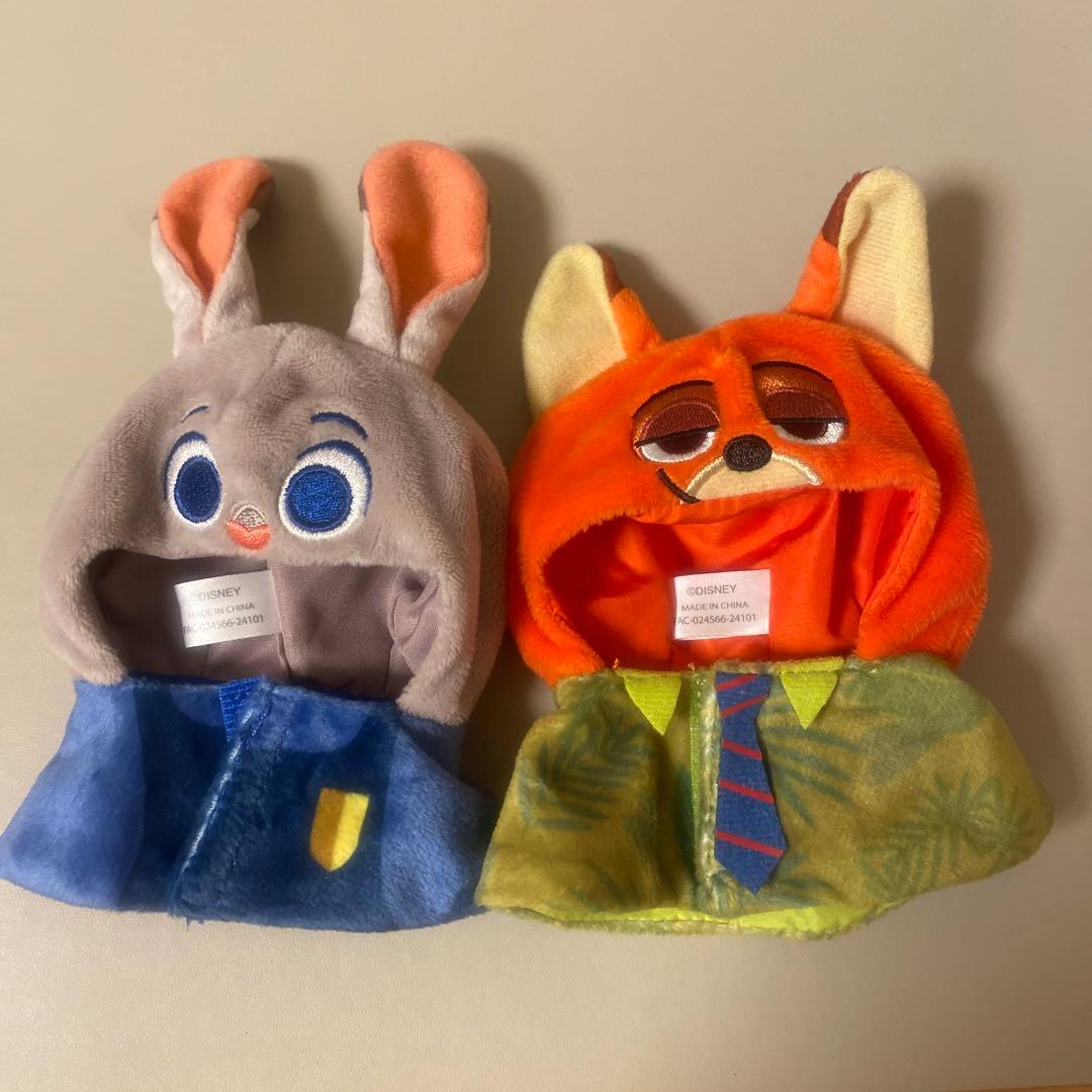 ズートピア　ニック　ジュディ　ユニベアシティ　ぬいぐるみコスチューム ポンチョ