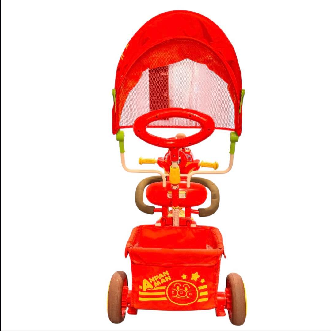 アンパンマン デラックスII三輪車 サンシェード&足置きステップボード付