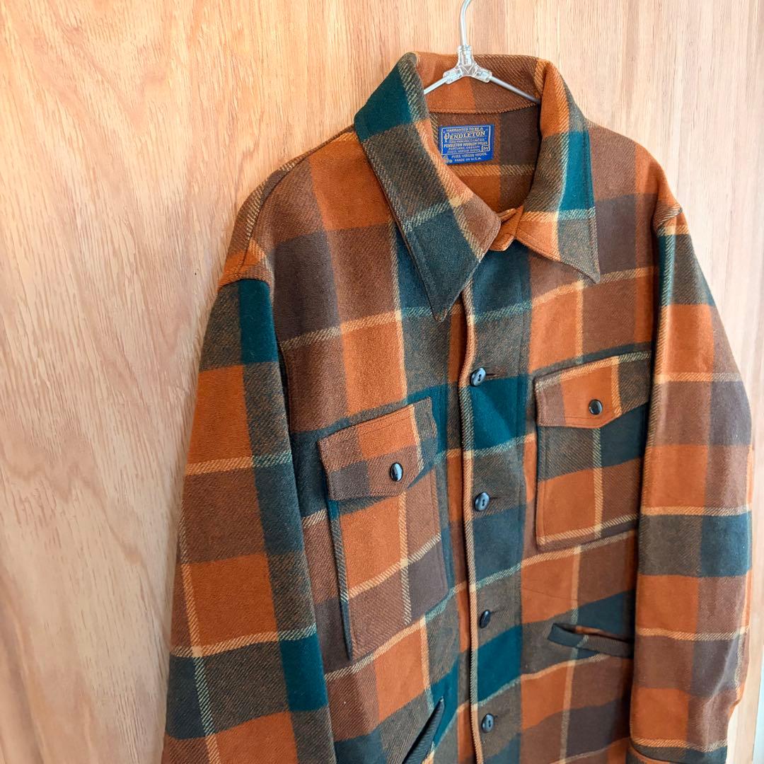70s USA製PENDLETON ペンドルトン チェック柄ウールジャケット