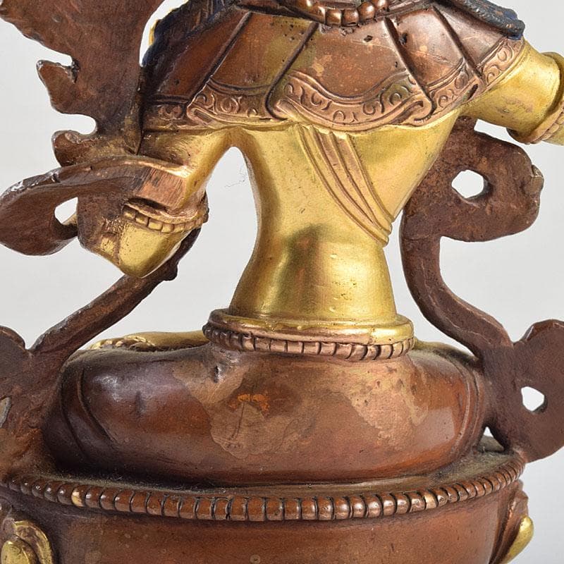 仏教美術　古銅鍍金　チベット仏　仏像　置物　M　R9182