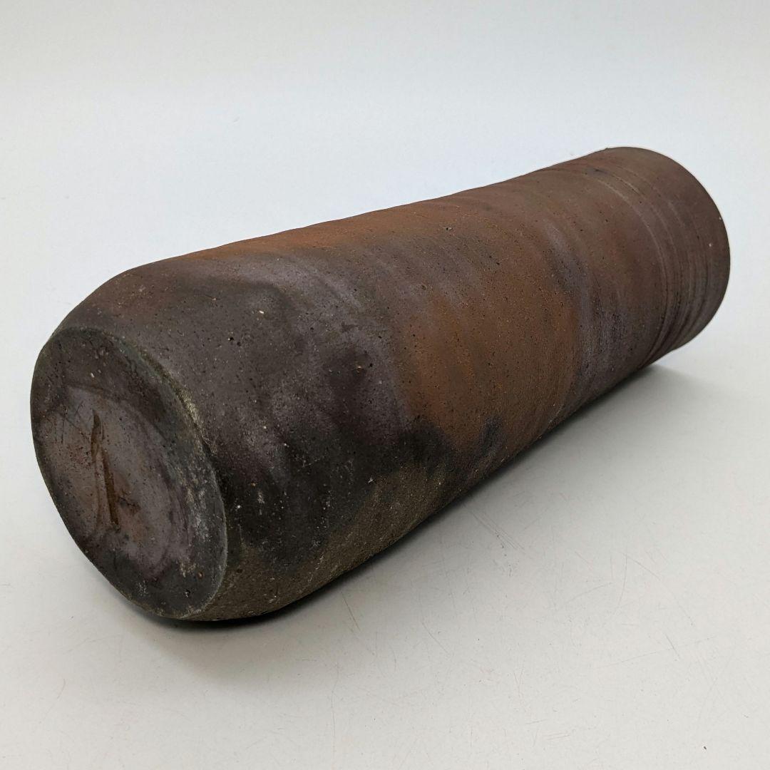 岡山県重要無形文化財 伊勢崎満 備前焼 花生 共箱合布 花入 花瓶 花器 置物