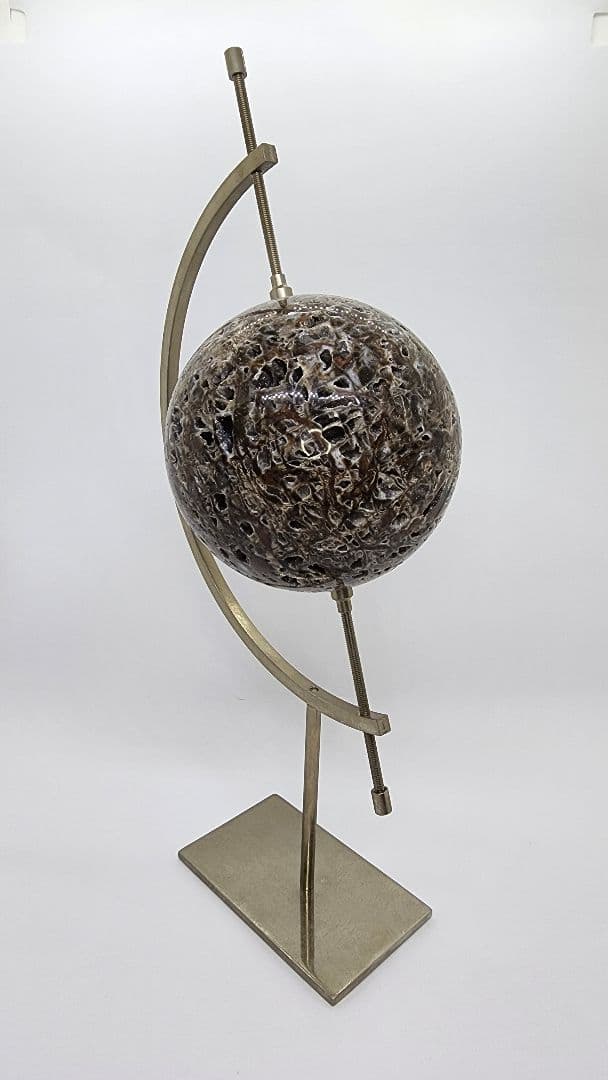 スファレライト スフィア(丸玉) 地球儀 ブラウン