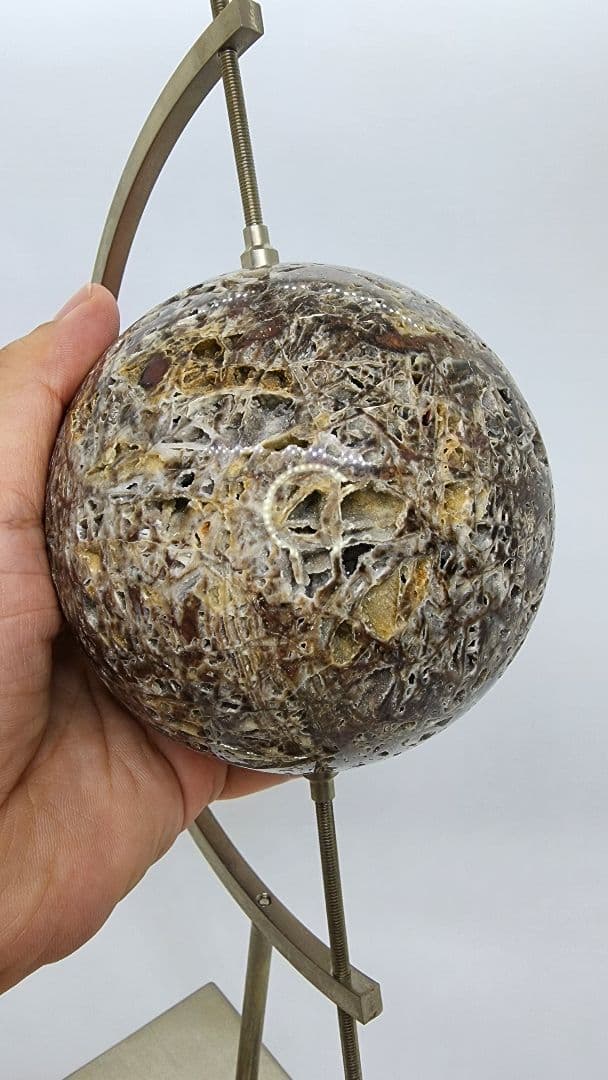 スファレライト スフィア(丸玉) 地球儀 ブラウン