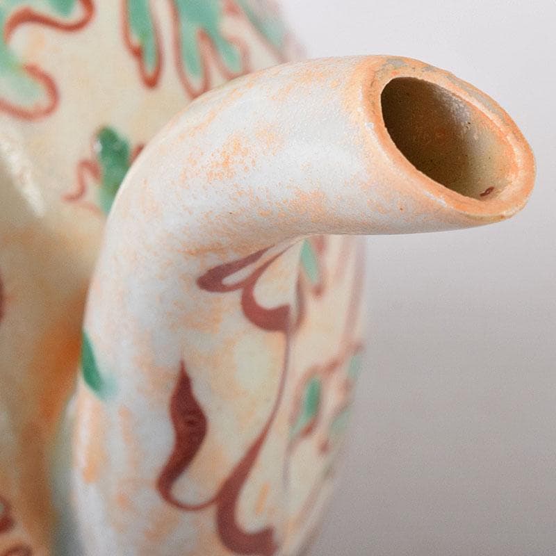 中国　呉須赤絵　花鳥文　執壷　水注瓶　C　R8154