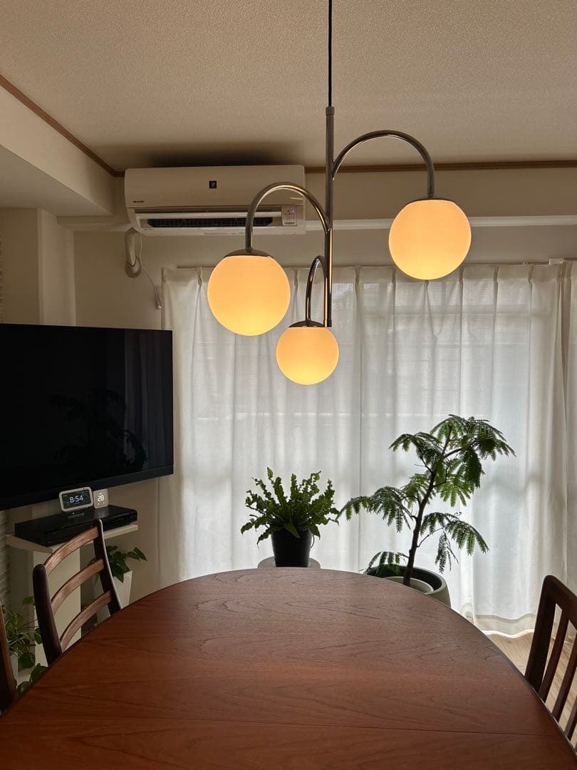 【IKEA】スィムリスハムン ペンダントライト 3灯ガラスシェード2年使用 美品