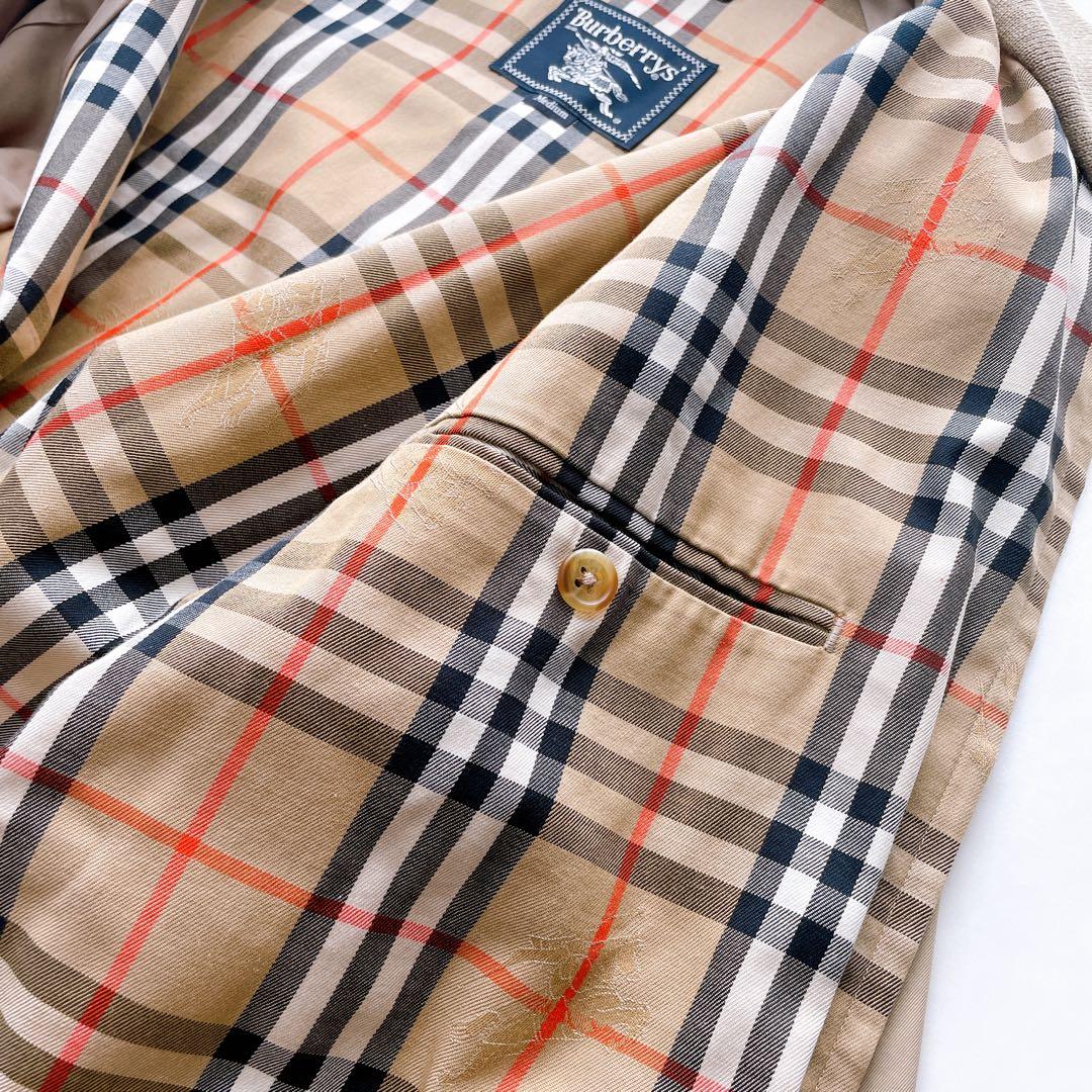 希少 バーバリー スイングトップ ノバチェック シャドーチェック ホース刺繍 M